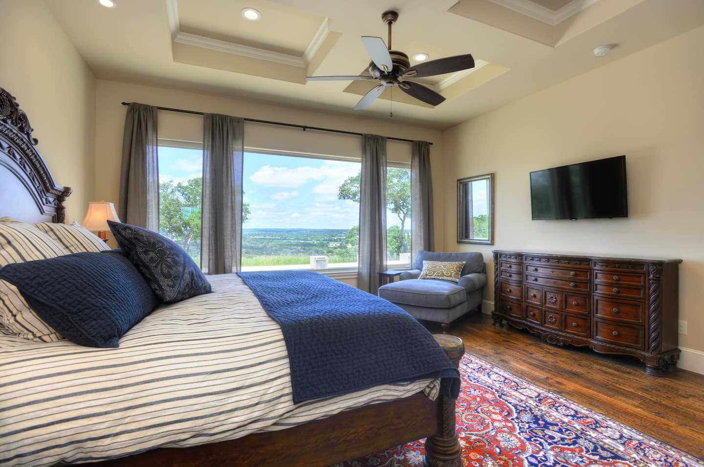 Primary bedroom with a king bed at Hill House